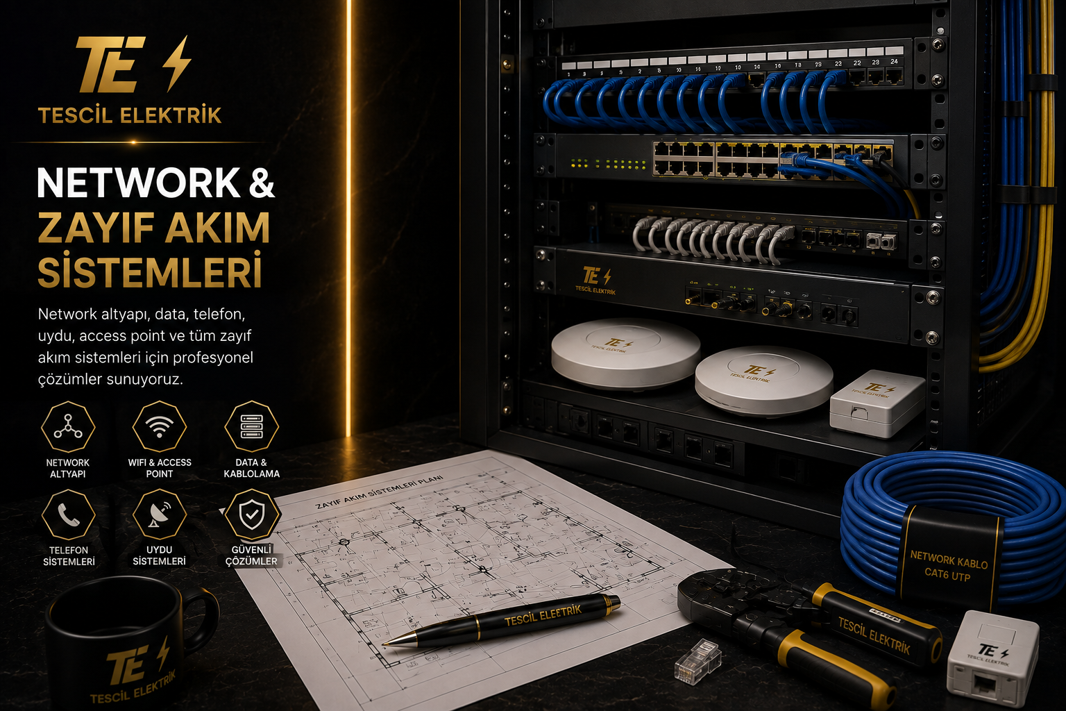 Elektrik hizmetleri - Network ve zayıf akım altyapısı